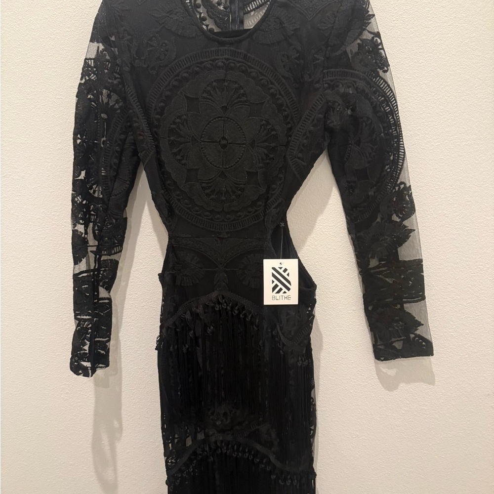 Elegant Black Lace Dress